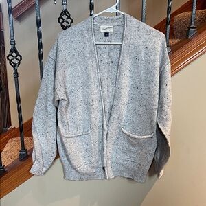 Universal Thread Gray Speckled Open Cardigan